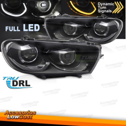 FAROLINS TRASEIROS LED / VW SCIROCCO / 08+ CROMADO ESCURECIDO