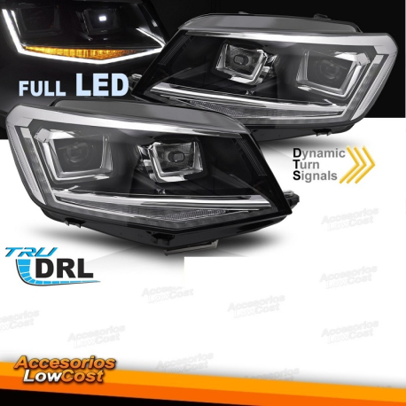 FAROL PRETO LADO DIREITO H4 TYC PARA VW CADDY 15-20
