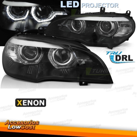 FAROS XENON CON LUZ DIURNA LED DRL PARA BMW X5 E70, 06-10