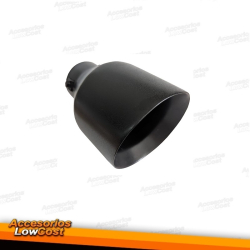 Cola de escape universal negro mate, salida 115mm