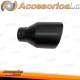 Cola de escape universal negro mate, salida 115mm