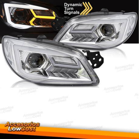 FARÓIS PARA SUBARU IMPREZA II GD 06-07 LUZ DE TUBO PRETO