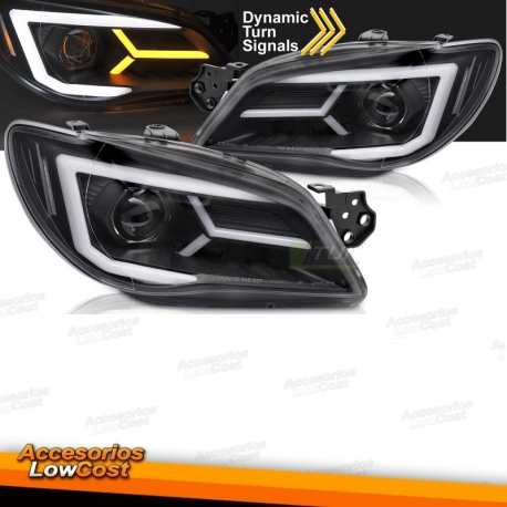 FARÓIS PARA SUBARU IMPREZA II GD 06-07 LUZ DE TUBO PRETO