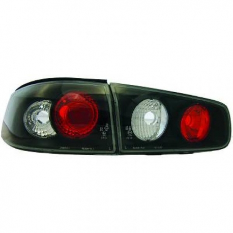 PILOTOS TRASERO LAGUNA 01-05, 4 PUERTAS, CRISTAL CLARO NEGRO