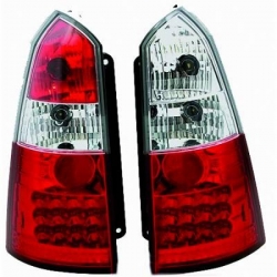 FAROLINS TRASEIROS LED / FORD FOCUS / 98-04 VERMELHO BRANCO