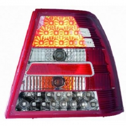 FAROLINS TRASEIROS LED / VW BORA / 98-05 CROMADO VERMELHO