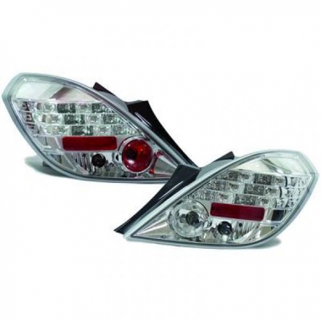 FAROLINS TRASEIROS LED / OPEL CORSA D / 00-06 BRANCO