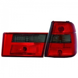 FAROLINS TRASEIROS / BMW E34 TOURING / 88-95 VERMELHO PRETO