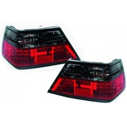 FAROLINS TRASEIROS LED / MERCEDES E W124 / 85-95 VERMELHO PRETO