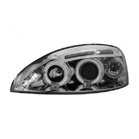 FAROIS ANGEL EYES / OPEL CORSA C / 00-06 FUNDO CROMADO