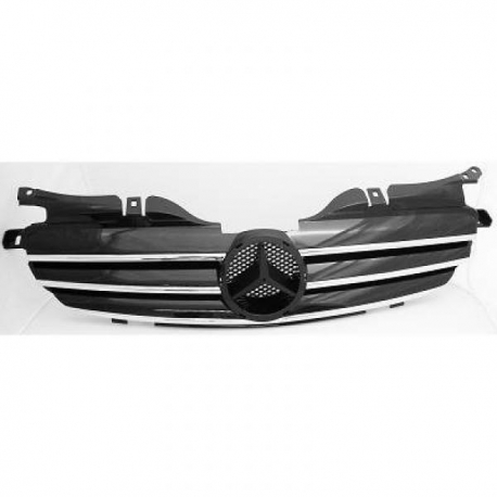 GRELHA FRONTAL SPORT / MERCEDES SLK R170 / 96-04 PRETO CROMADO