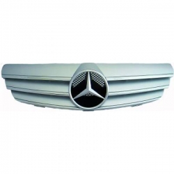 GRELHA FRONTAL AMG / MERCEDES CLK W209 / 02+ PRATA / CROMADO