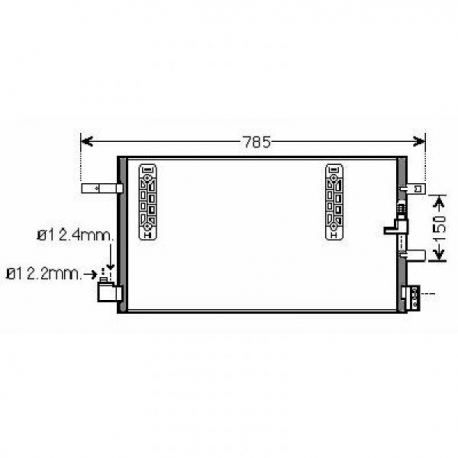 REFIGERADOR AC AUDI A4 / 07+ 645X344X16 TODAS VERSOES