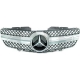 GRELHA FRONTAL SPORT AMG / MERCEDES SL R230 / 01-06 CROMADA PRATA