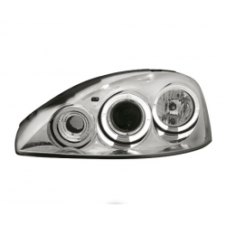 FAROS OJOS ANGEL CCFL CORSA 00-06 CRISTAL CLARO/CROMADO