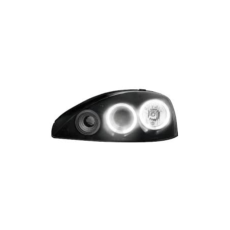 FAROIS ANGEL EYES CCFL / OPEL CORSA C / 00-06 FUNDO PRETO
