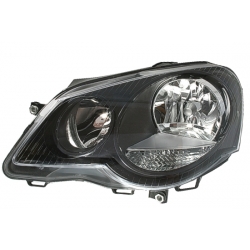 FAROS PARA VW POLO 9N3,05-09.CRISTAL CLARO-NEGRO