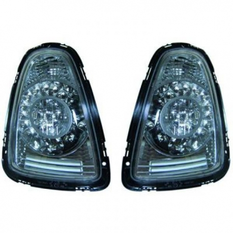 FAROLINS TRASEIROS LED / MINI COOPER / 06-10 FUNDO CROMADO