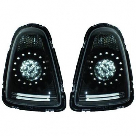 FAROLINS TRASEIROS LED / MINI COOPER / 06-10 FUNDO PRETO