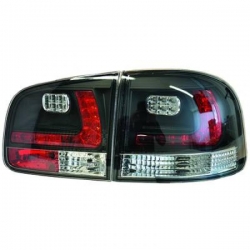 PILOTOS TRASEROS LED TOUAREG 02-10 CRISTAL CLARO-NEGRO